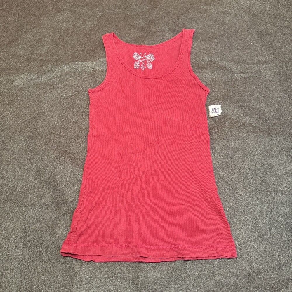No Boundaries Girls Tank Top M Medium 7/8 Pink Sleeveless Shirt Basic